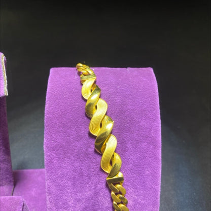 22 Ayar Altın Bileklik Paksoy Modern Tasarım 12.92gr 19 CM Kadın - B00963