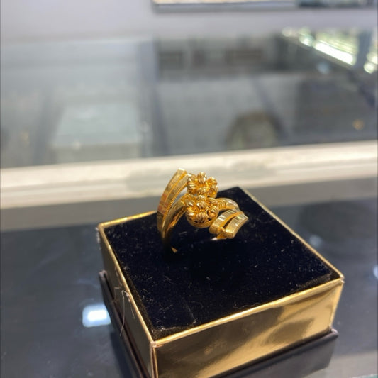 22 Ayar Altın Yüzük Dorikalı Özel Tasarım 5.92gr 16 Numara Hediye - Y01028