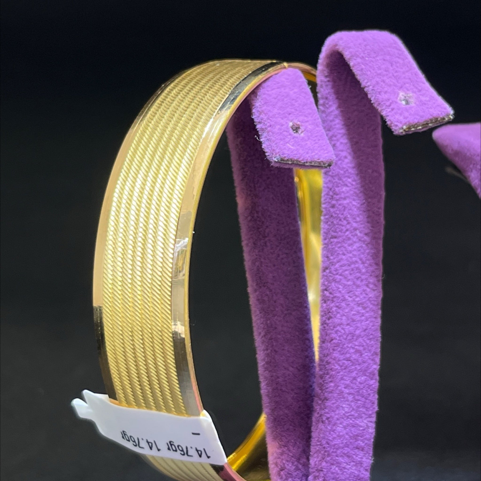 22 Ayar Altın Bilezik Hasır Özel Tasarım 14.76gr Kadın - BZ01232