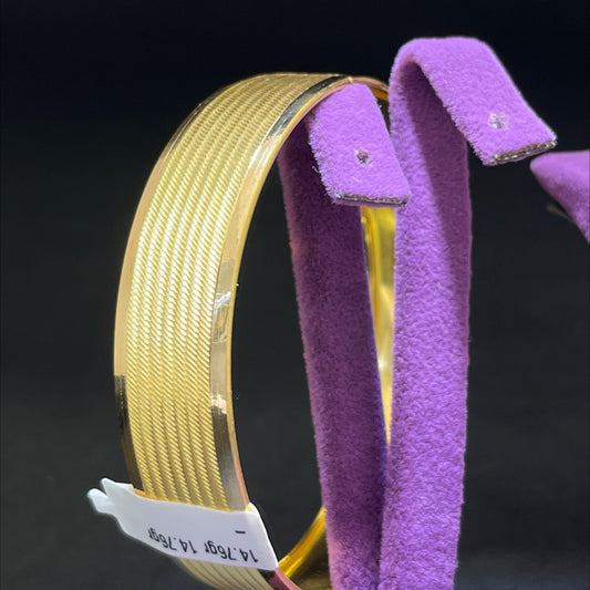 22 Ayar Altın Bilezik Hasır Özel Tasarım 14.76gr Kadın - BZ01232