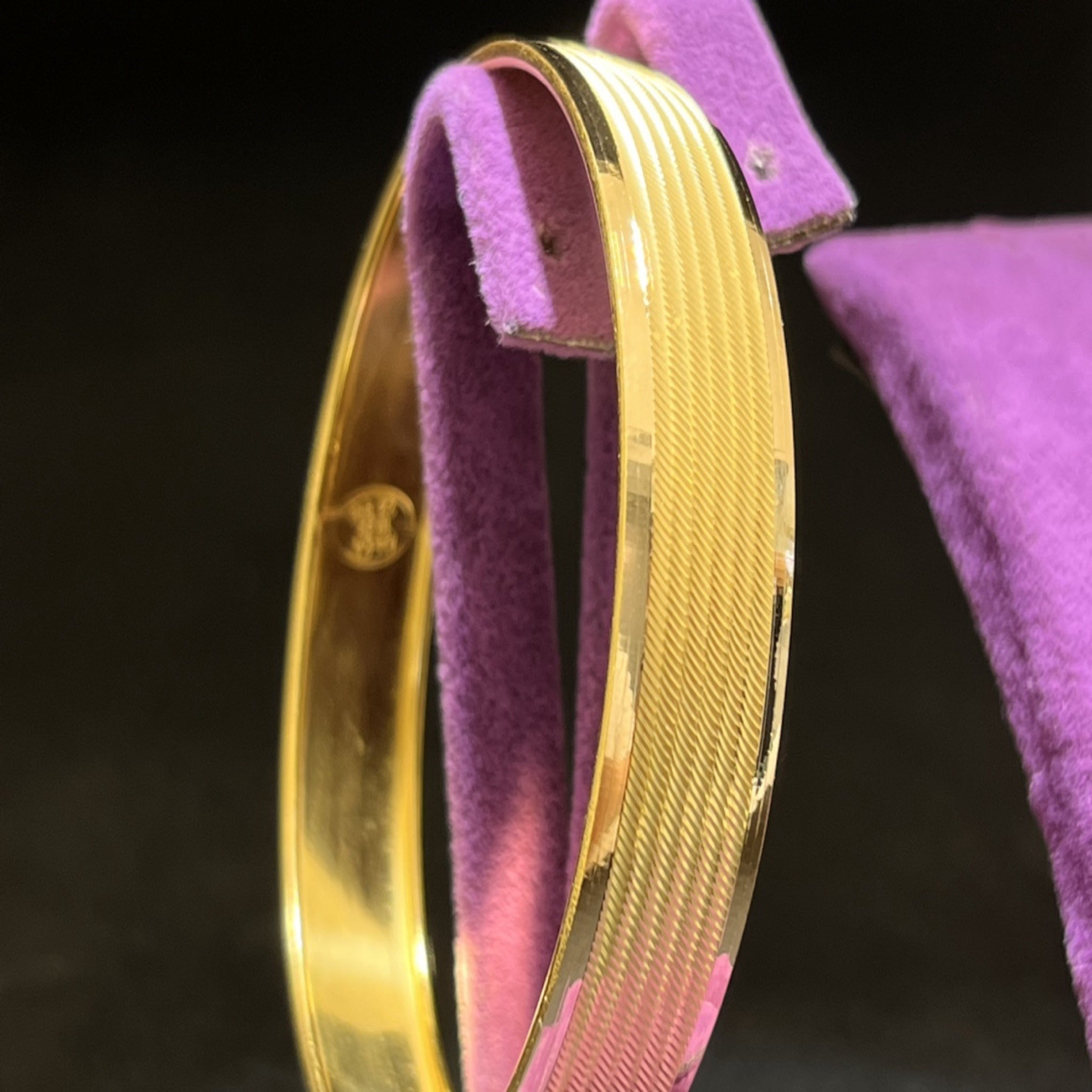 22 Ayar Altın Bilezik Hasır Modern Tasarım 11.67gr Kadın - BZ01245