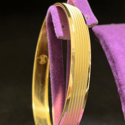 22 Ayar Altın Bilezik Hasırlı Modern Tasarım 10.25gr Kadın - BZ01220