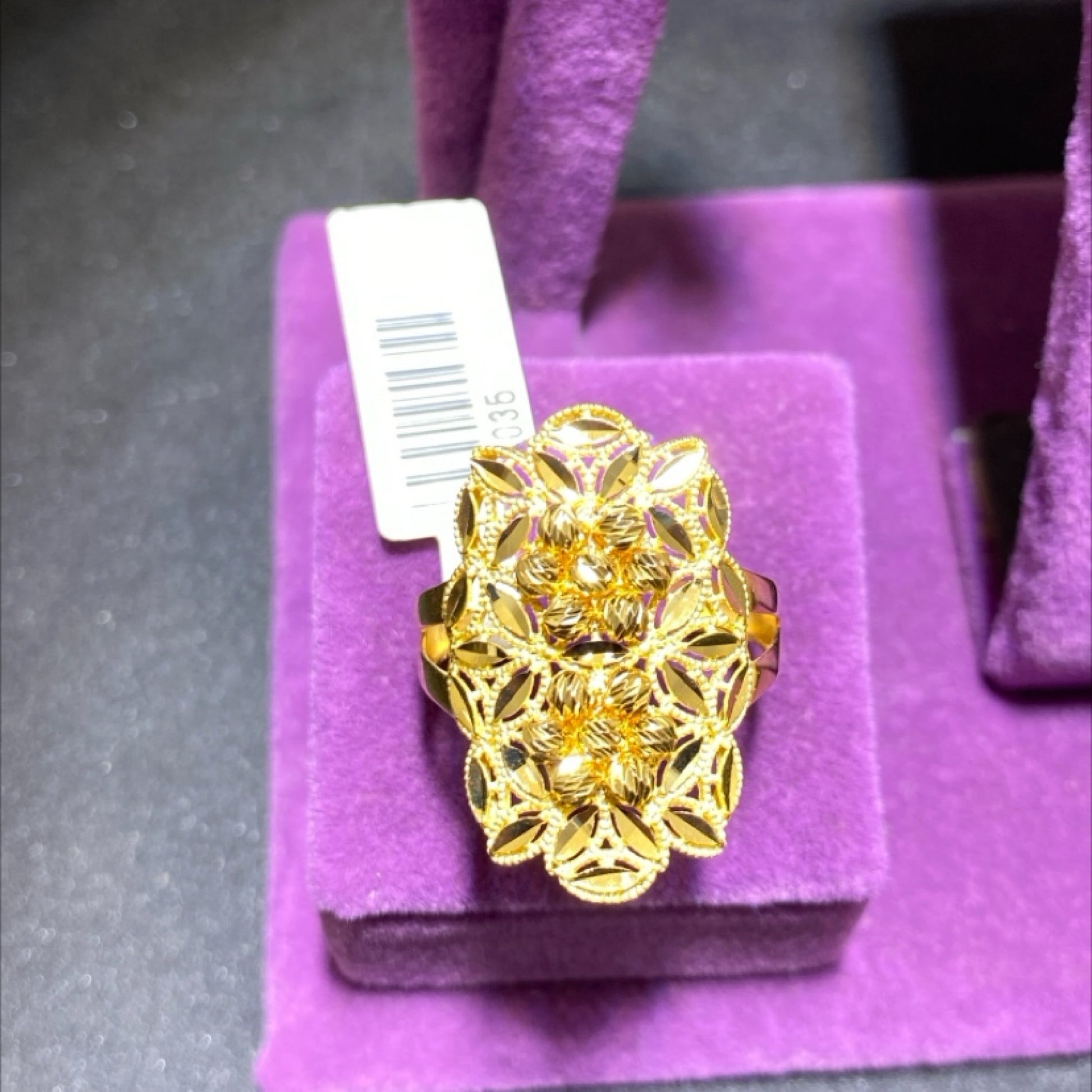 22 Ayar Altın Yüzük Başak Özel Tasarım 4.40gr 18 Numara Kadın - Y01035