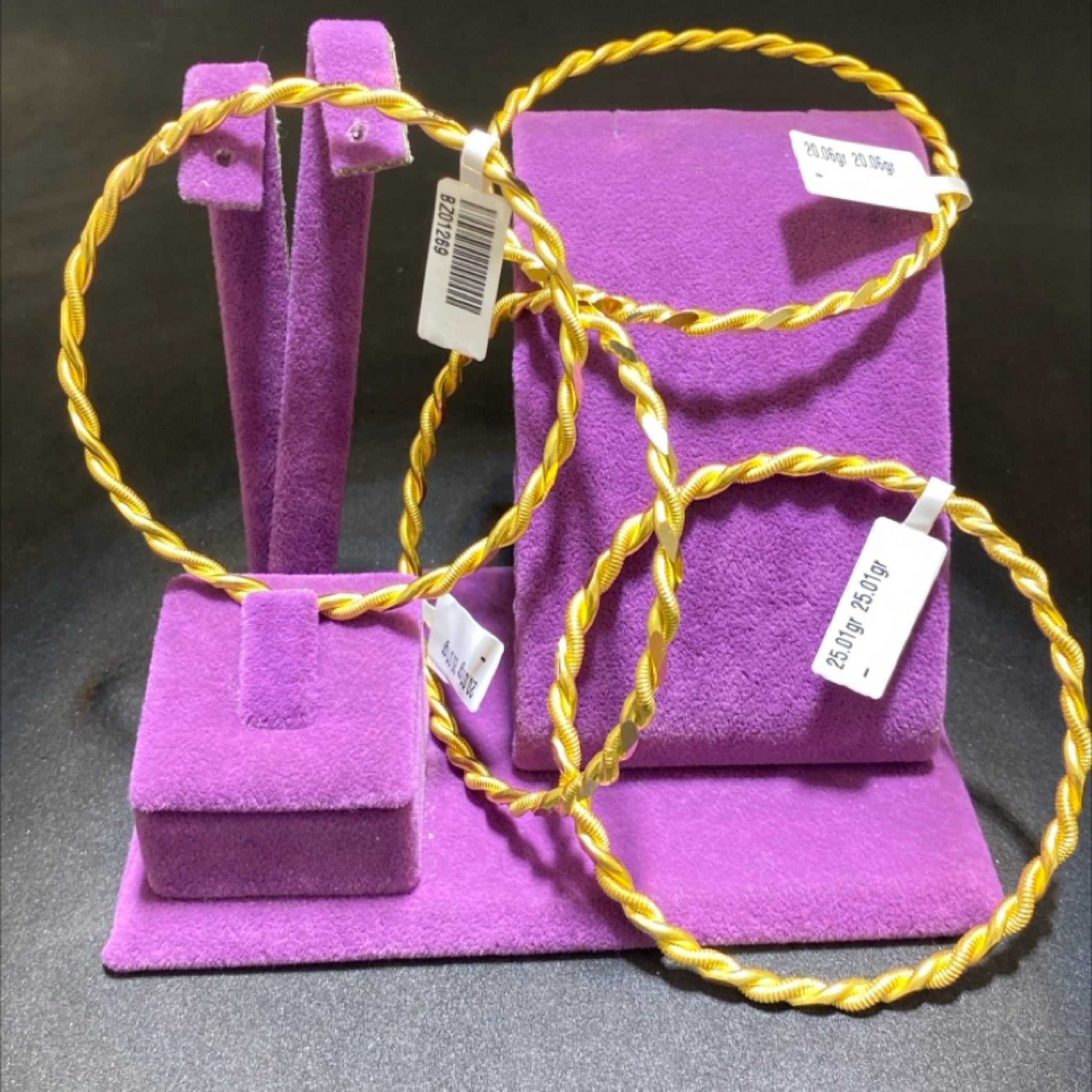 22 Ayar Altın Bilezik Kıvırcık Tasarım 20.05gr Kadın - BZ01269