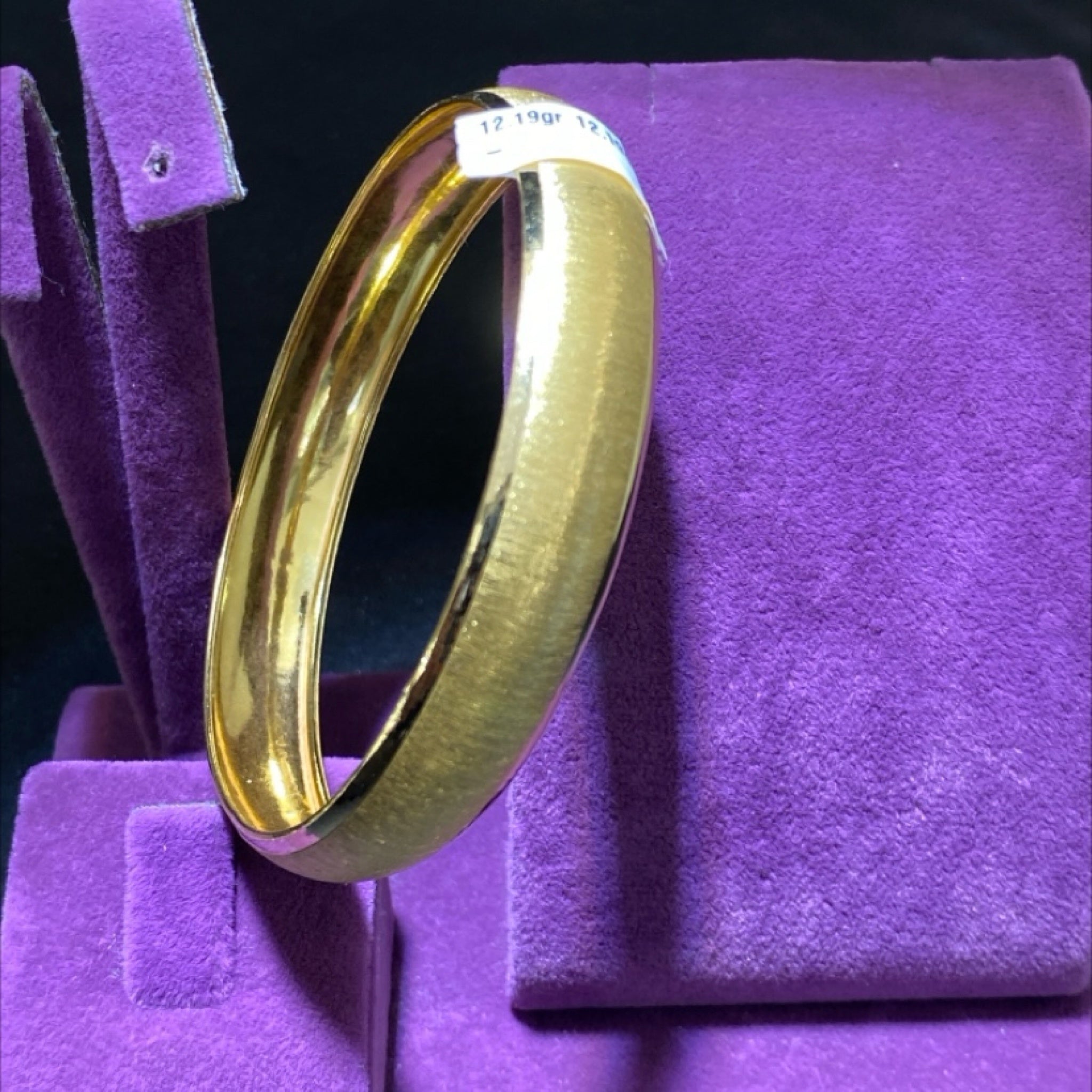 22 Ayar Altın Bilezik Kumlu Şarnel Modern Tasarım 12.19gr Kadın - BZ01273