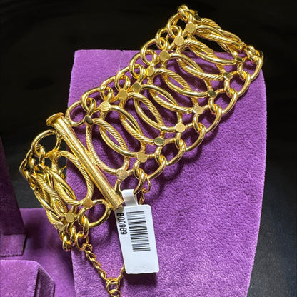 22 Ayar Altın Bileklik Paksoy Özel Tasarım 25.68gr Kadın Hediye - B00989