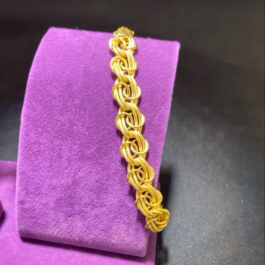 22 Ayar Altın Bileklik Samanyolu Özel Tasarım 9.28gr 20 CM Kadın - B00985