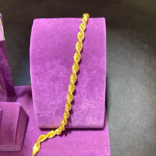 22 Ayar Altın Bileklik Paksoy Halat Tasarım 6.44gr 19 CM Kadın - B01005