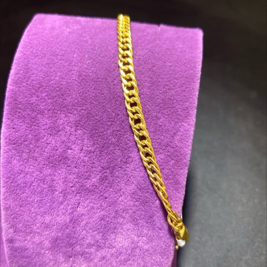 22 Ayar Altın Bileklik Kartiyer Modern Tasarım 3.35gr 20 CM Kadın - B00982