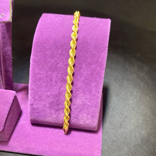 22 Ayar Altın Bileklik Halat Özel Tasarım 6.09gr 19 CM Kadın - B01001