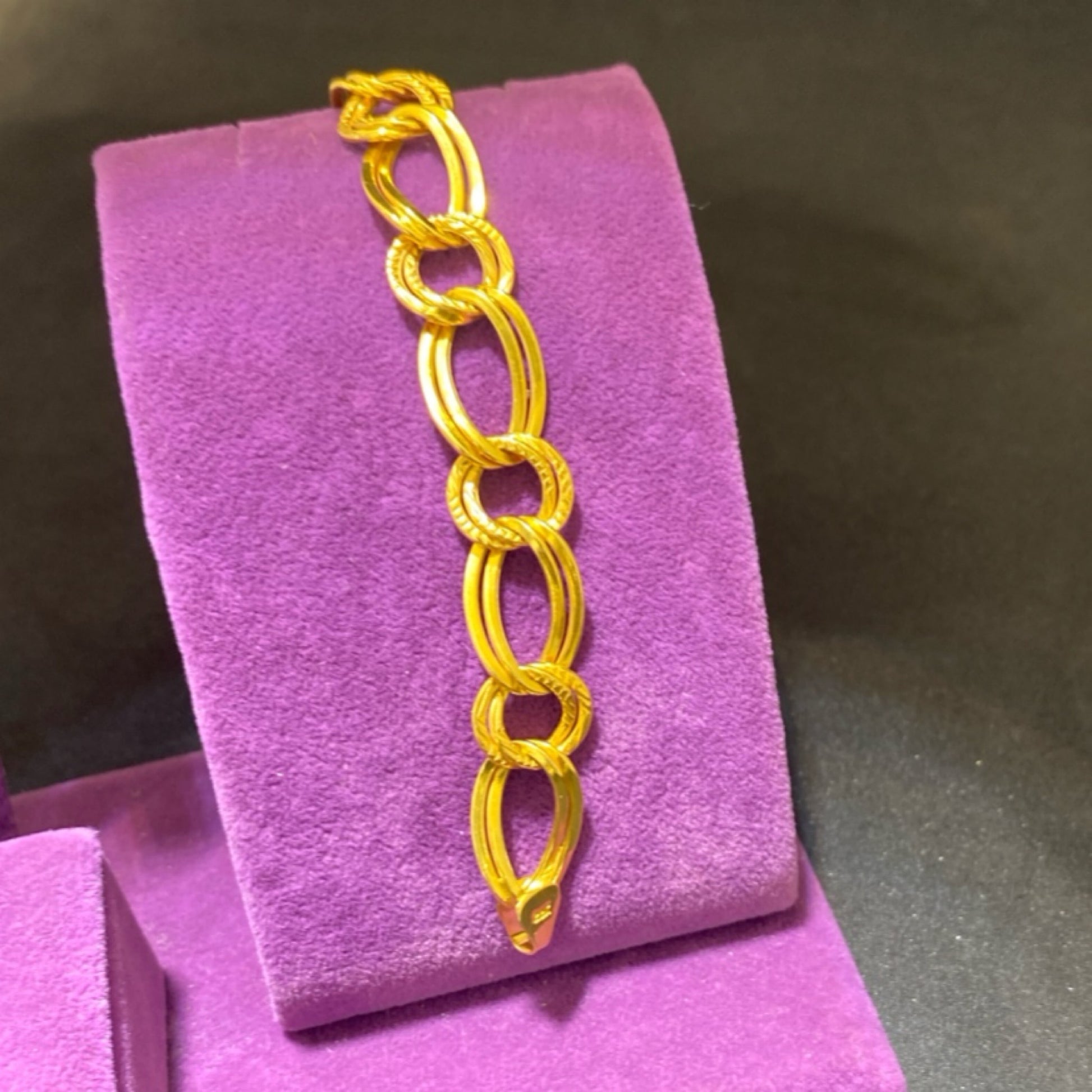 22 Ayar Altın Bileklik Samanyolu Modern Tasarım 9.26gr 20 CM Kadın - B00988