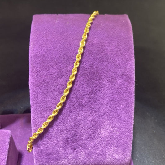 22 Ayar Altın Bileklik Halat Modern Tasarım 2.62gr 19 CM Kadın - B01017