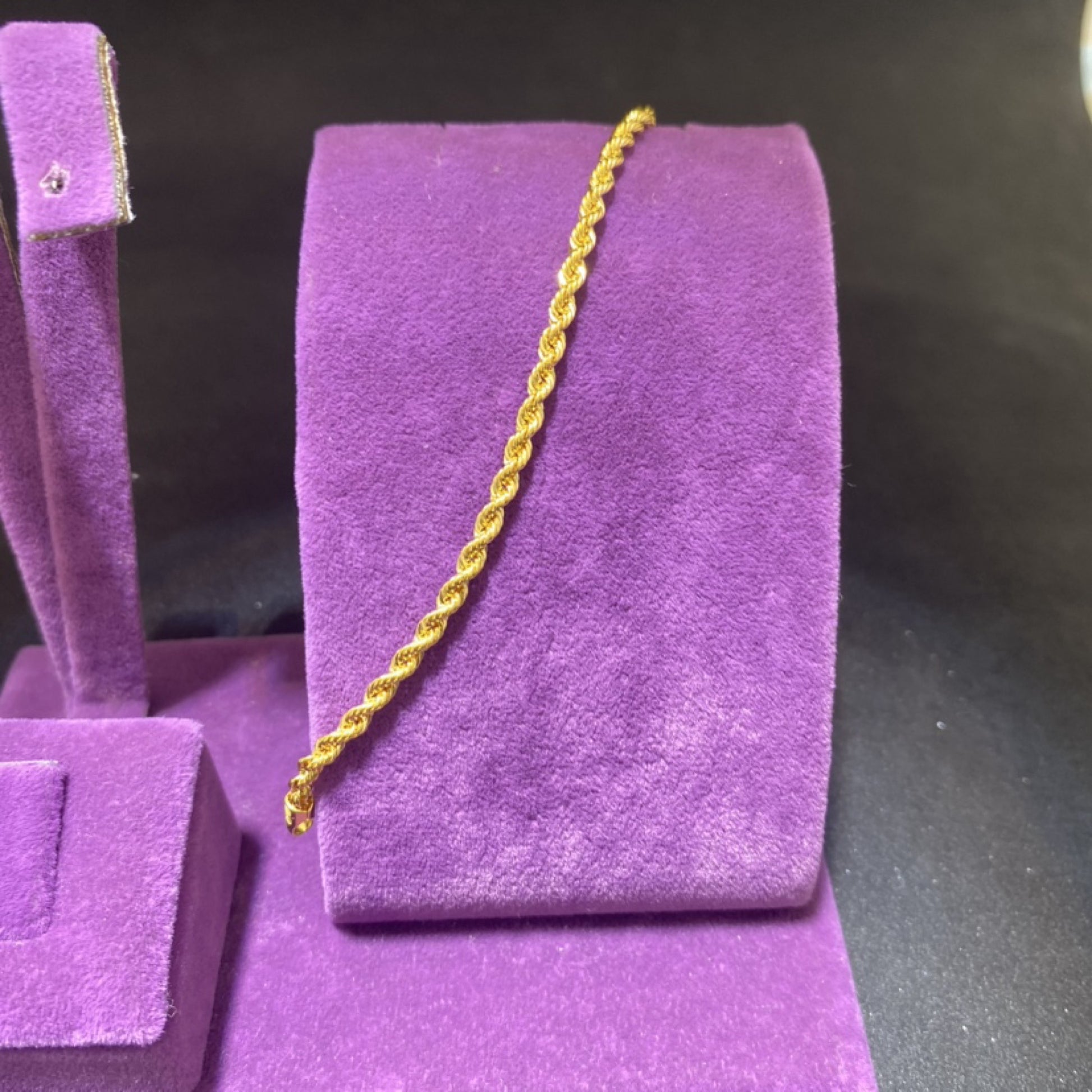 22 Ayar Altın Halat Zincir Özel Tasarım 3.74gr 50 CM Hediye - H00198