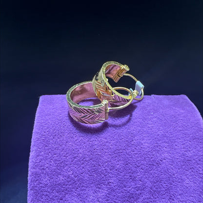 22 Ayar Altın Küpe Maraş Halkası Özel Tasarım 3.68gr Kadın - K00995