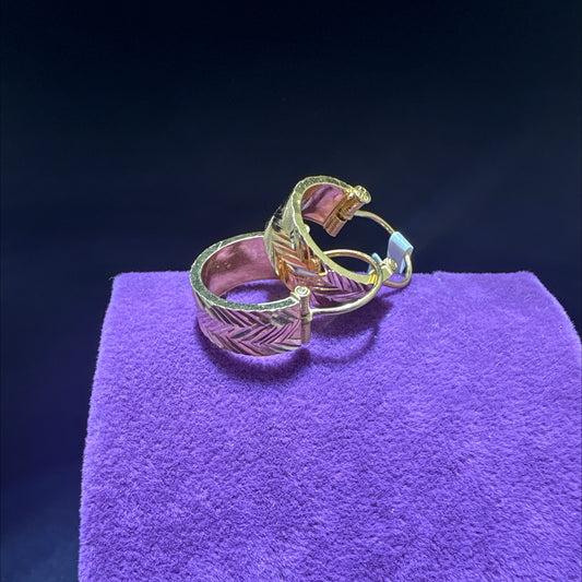 22 Ayar Altın Küpe Maraş Halkası Özel Tasarım 3.68gr Kadın - K00995