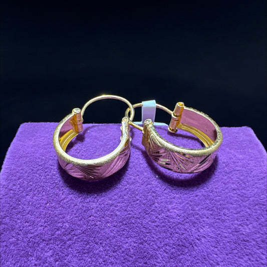 22 Ayar Altın Küpe Maraş Halkası Özel Tasarım 3.18gr Kadın - K00991