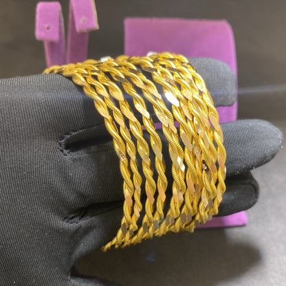 22 Ayar Altın Kıvırcık Bilezik Özel Tasarım 15.08gr Kadın - BZ01296