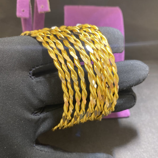 22 Ayar Altın Kıvırcık Bilezik Özel Tasarım 10.08gr Kadın - BZ01298