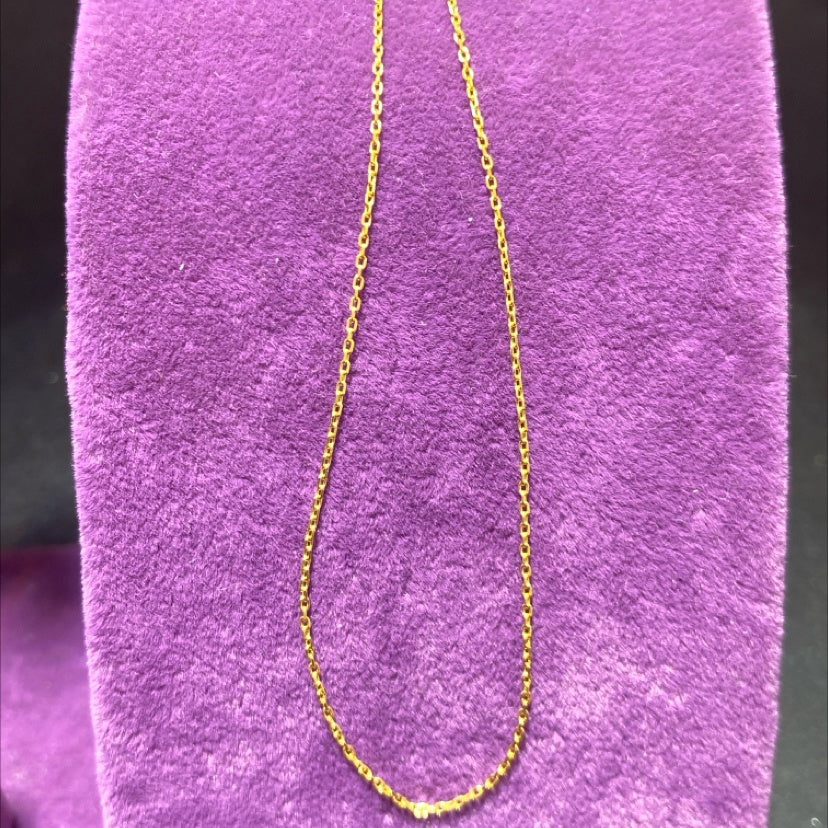 22 Ayar Altın Zincir Hayalet Modern Tasarım 1.36gr Kadın - Z00068