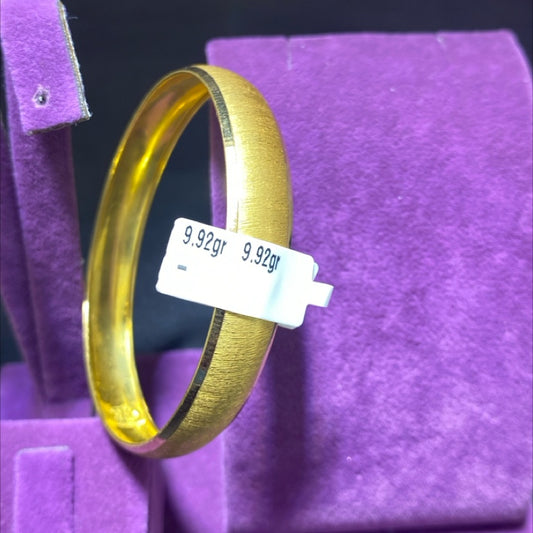 22 Ayar Altın Bilezik Kumlu Şarnel Modern Tasarım 9.92gr Kadın - BZ01309