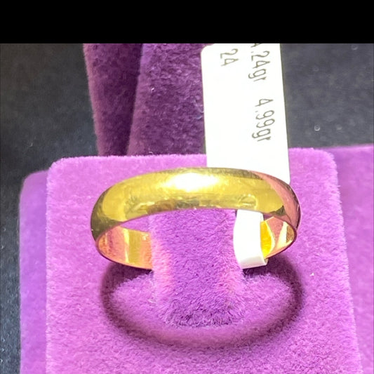 22 Ayar Altın Alyans Modern Tasarım 4.12gr 26 Numara Düğün Hediye - AL00855