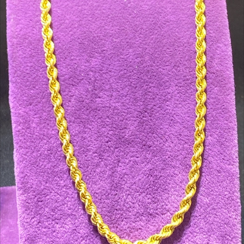 22 Ayar Altın Halat Özel Tasarım 5.76gr 50cm Hediye - H00209