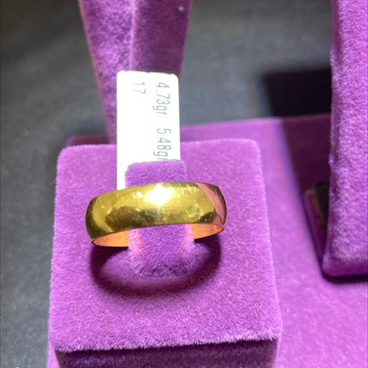 22 Ayar Altın Alyans Düz Cilalı Modern Tasarım 4.73gr 17 Numara Paksoy Hediye - AL00858