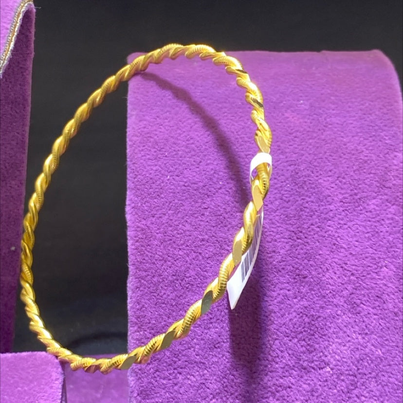 22 Ayar Altın Bilezik Kıvırcık Özel Tasarım 15.08gr Paksoy Kuyumculuk Kadın Hediye - BZ01314