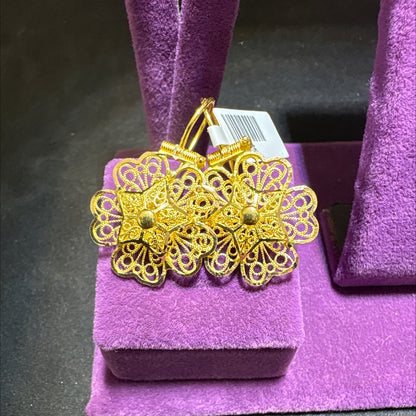 22 Ayar Altın Küpe Gül Model 4.84gr Kadın Özel Tasarım Paksoy Kuyumculuk - K01005