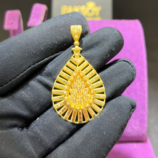 22 Ayar Altın Kolye Ucu Sıralı Dorikalı Kalemli Özel Tasarım 8.70gr Kadın Hediye Paksoy Kuyumculuk - C00319