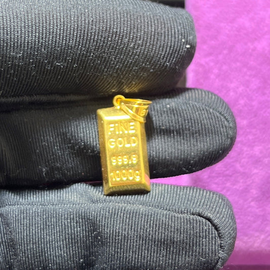 22 Ayar Altın Kolye Ucu Parlak Özel Tasarım 1.52gr Paksoy Hediye - C00325