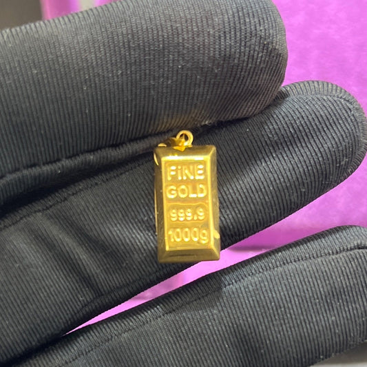 22 Ayar Altın Kolye Ucu Parlak Modern Tasarım 1.58gr Paksoy Kuyumculuk Hediye - C00326