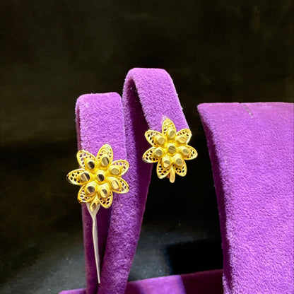 22 Ayar Altın Küpe Zarif Tasarım 3.15gr - K000667