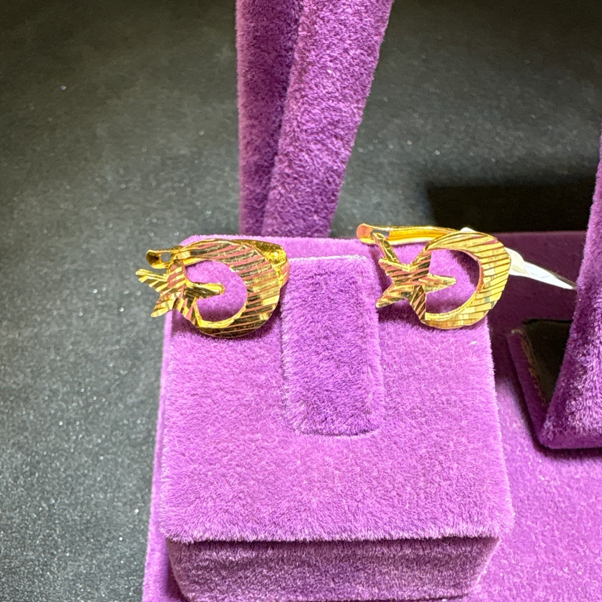 22 Ayar Altın Küpe Modern Tasarım 2.60gr - K000680