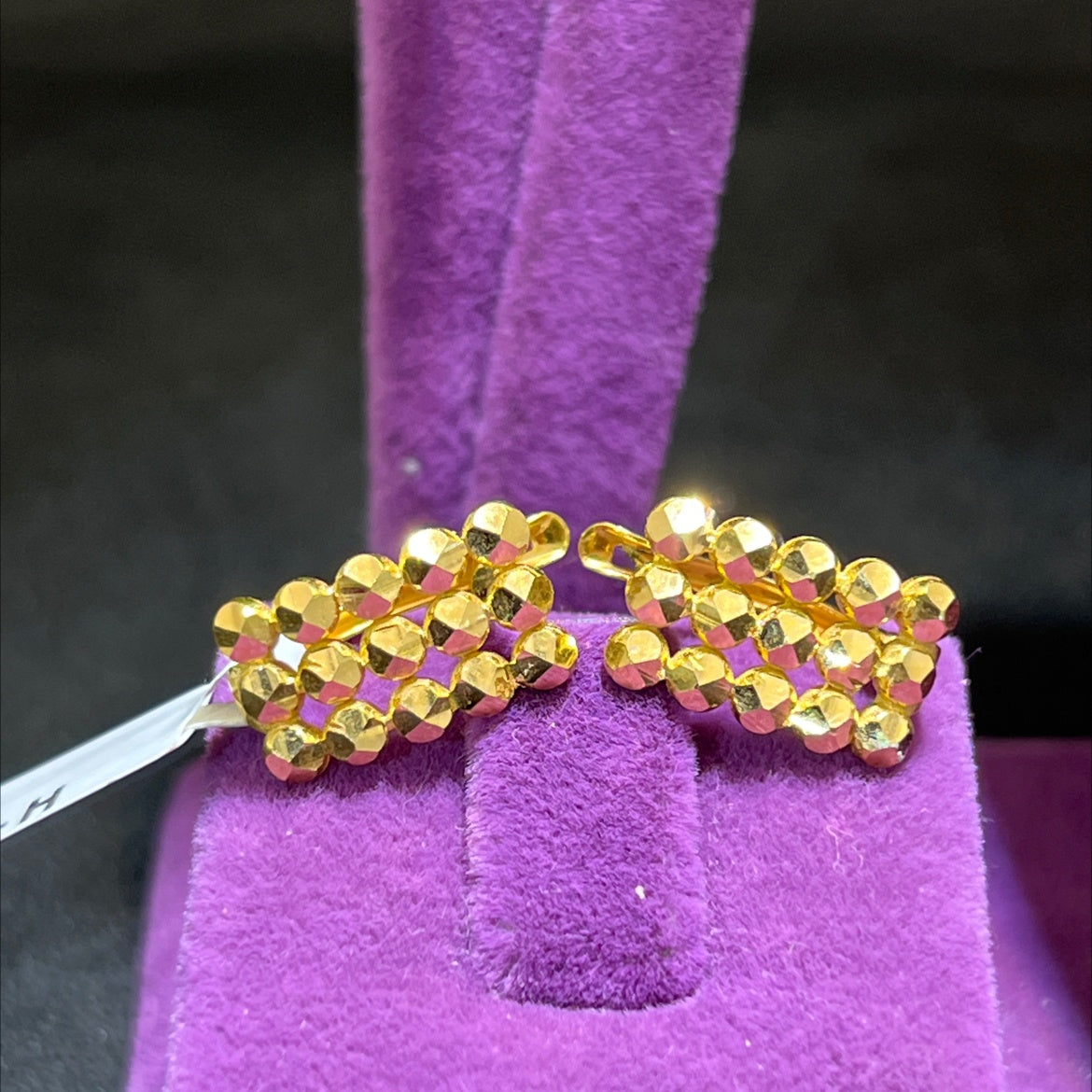 22 Ayar Altın Küpe Şık Tasarım 3.46gr - K000678