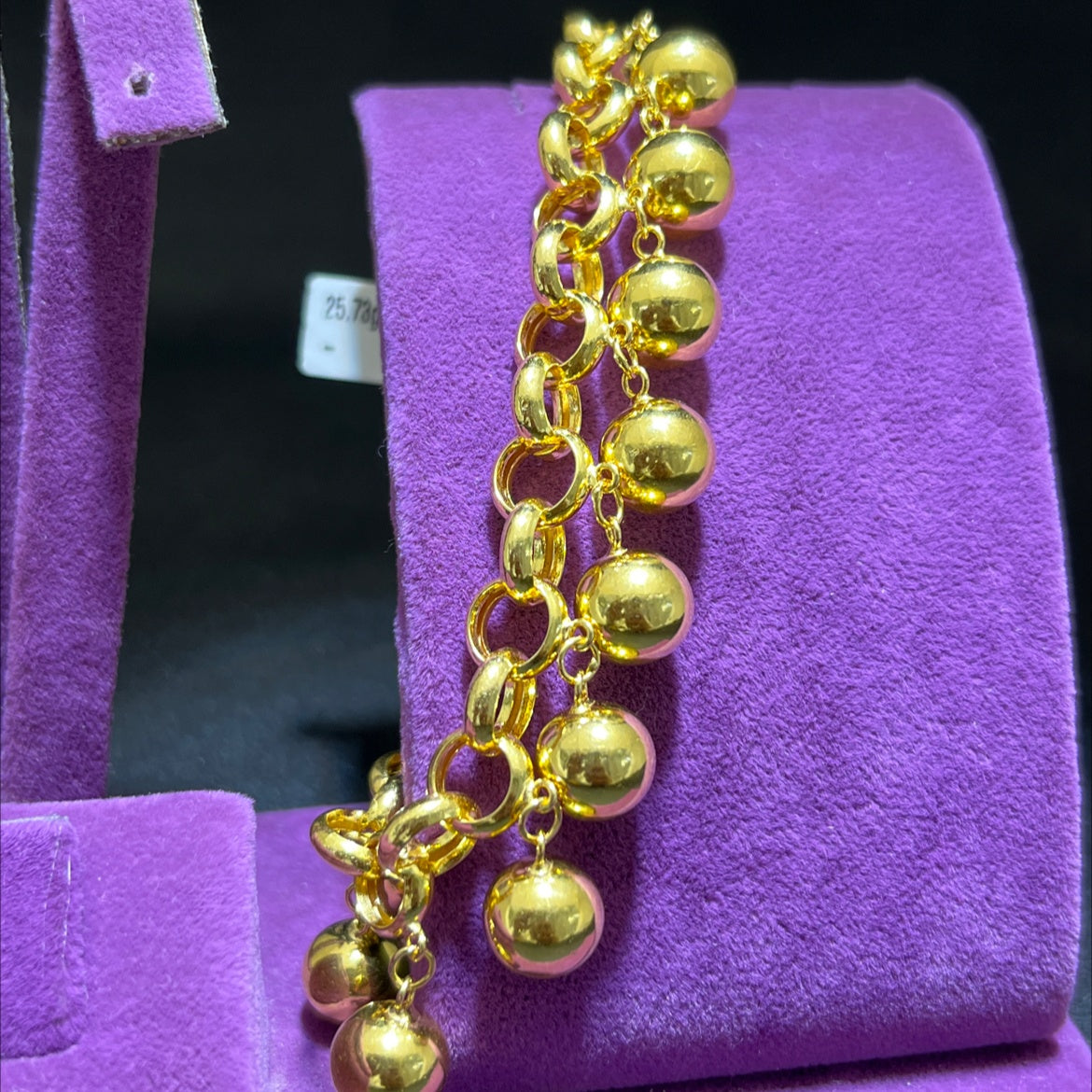 22 Ayar Altın Bileklik Tohumlu Modern Tasarım 25.73gr Kadın - B00937