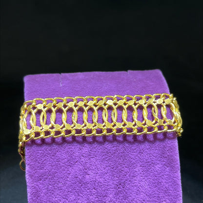 22 Ayar Altın Bileklik Fidan Özel Tasarım 12.19gr Kadın - B00934