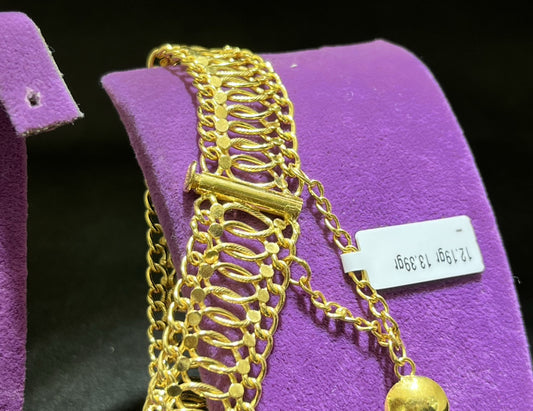 22 Ayar Altın Bileklik Fidan Özel Tasarım 25.28gr Kadın - B00930 - alternatif görsel