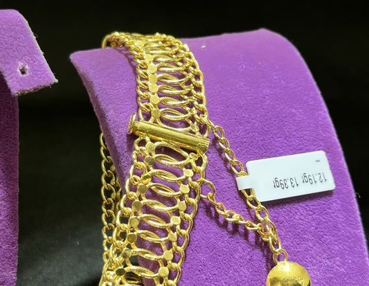 22 Ayar Altın Bileklik Fidan Özel Tasarım 20.29gr Kadın - B00931 - alternatif görsel