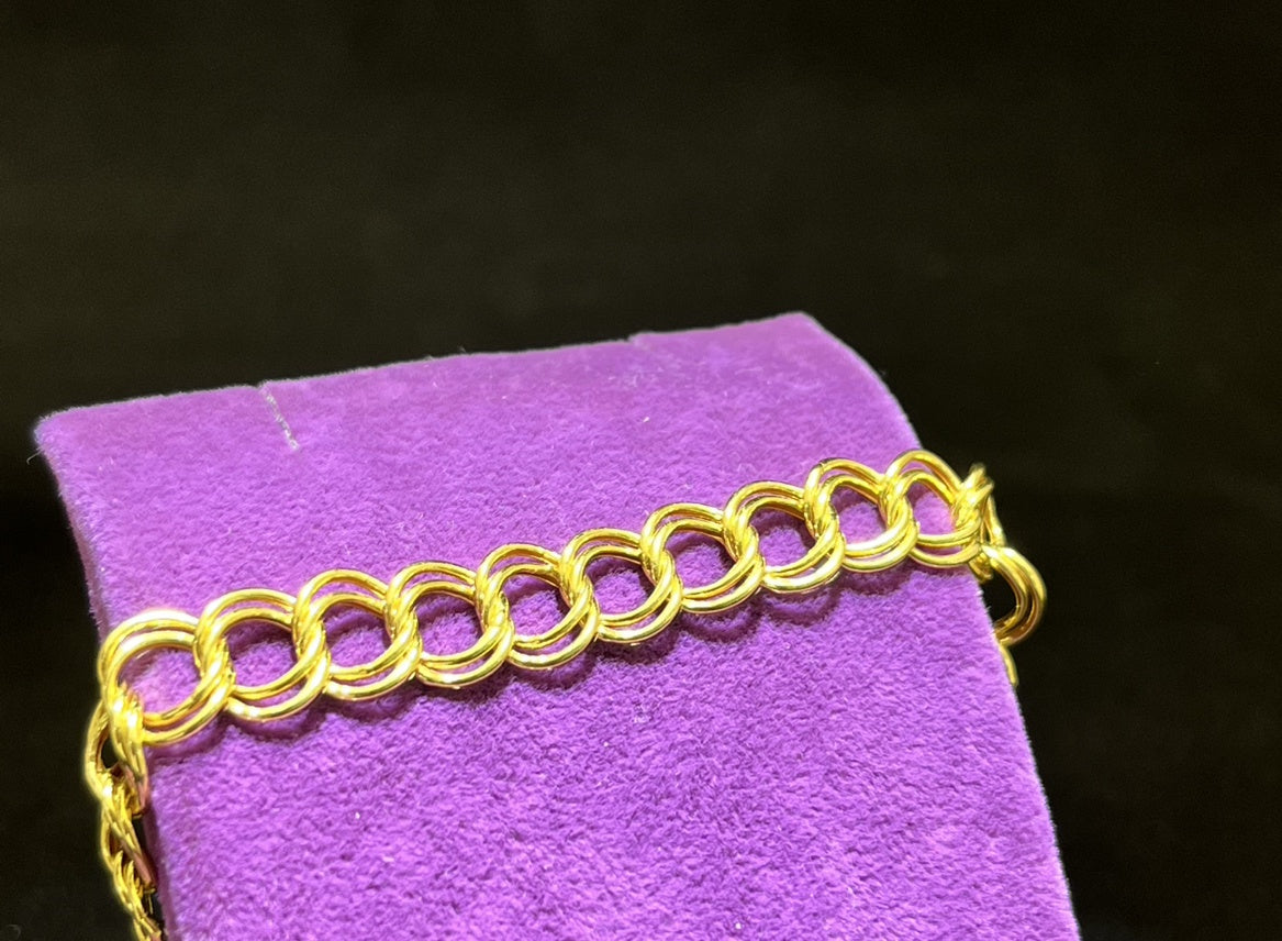 22 Ayar Altın Bileklik Samanyolu Özel Tasarım 10.03gr Hediye - B00950