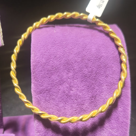 22 Ayar Altın Bilezik Kıvırcık Modern Tasarım 21.16gr Kadın - BZ01185 - alternatif görsel