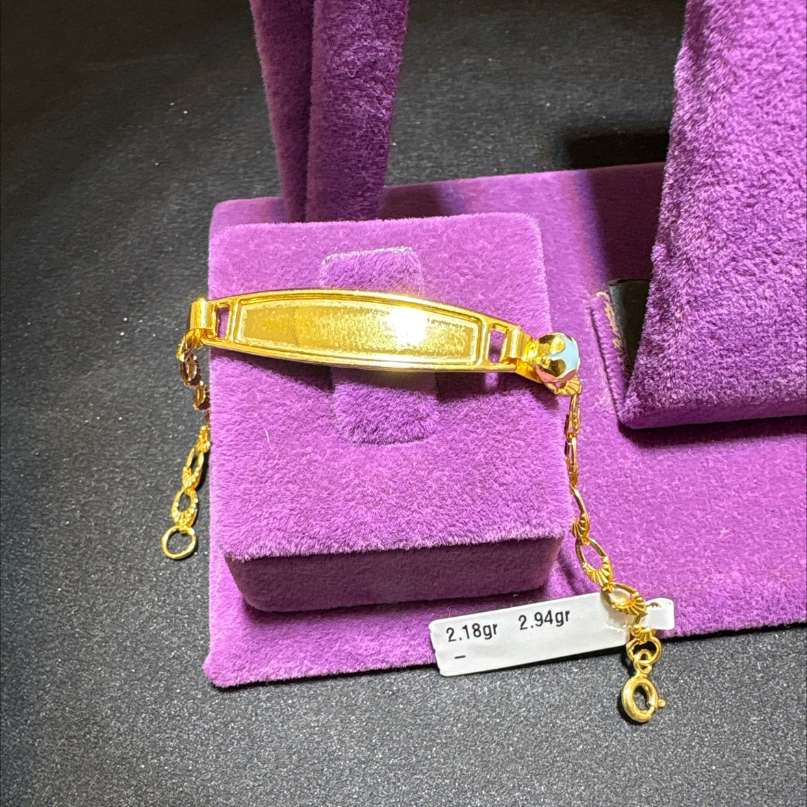 22 Ayar Altın Çocuk Künye Özel Tasarım 2.18gr Hediye - F00011