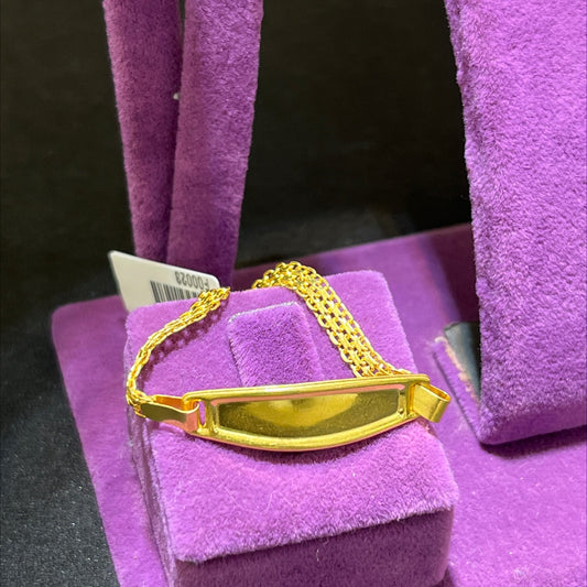 22 Ayar Altın Çocuk Künye Özel Tasarım 3.53gr Hediye - F00023 - alternatif görsel