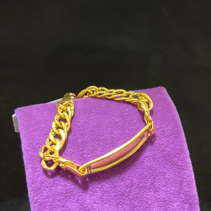 22 Ayar Altın Çocuk Künye Özel Tasarım 4.61gr Hediye - F00025