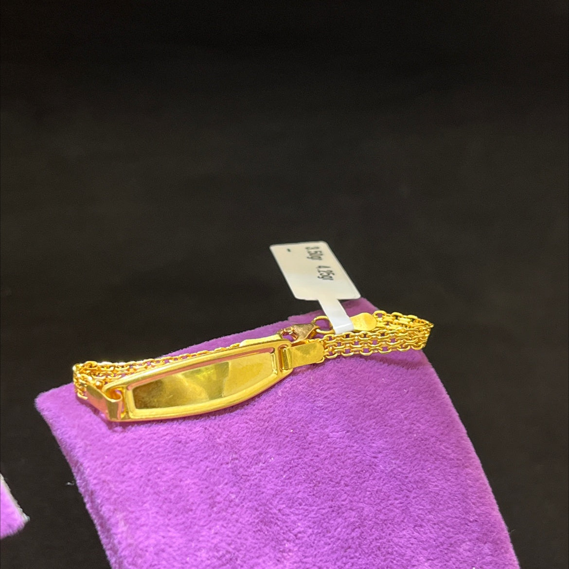 22 Ayar Altın Çocuk Künye Özel Tasarım 3.50gr Hediye - F00029