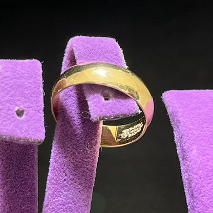 22 Ayar Altın Alyans Modern Tasarım 5.08gr 14 Numara Hediye - AL00829