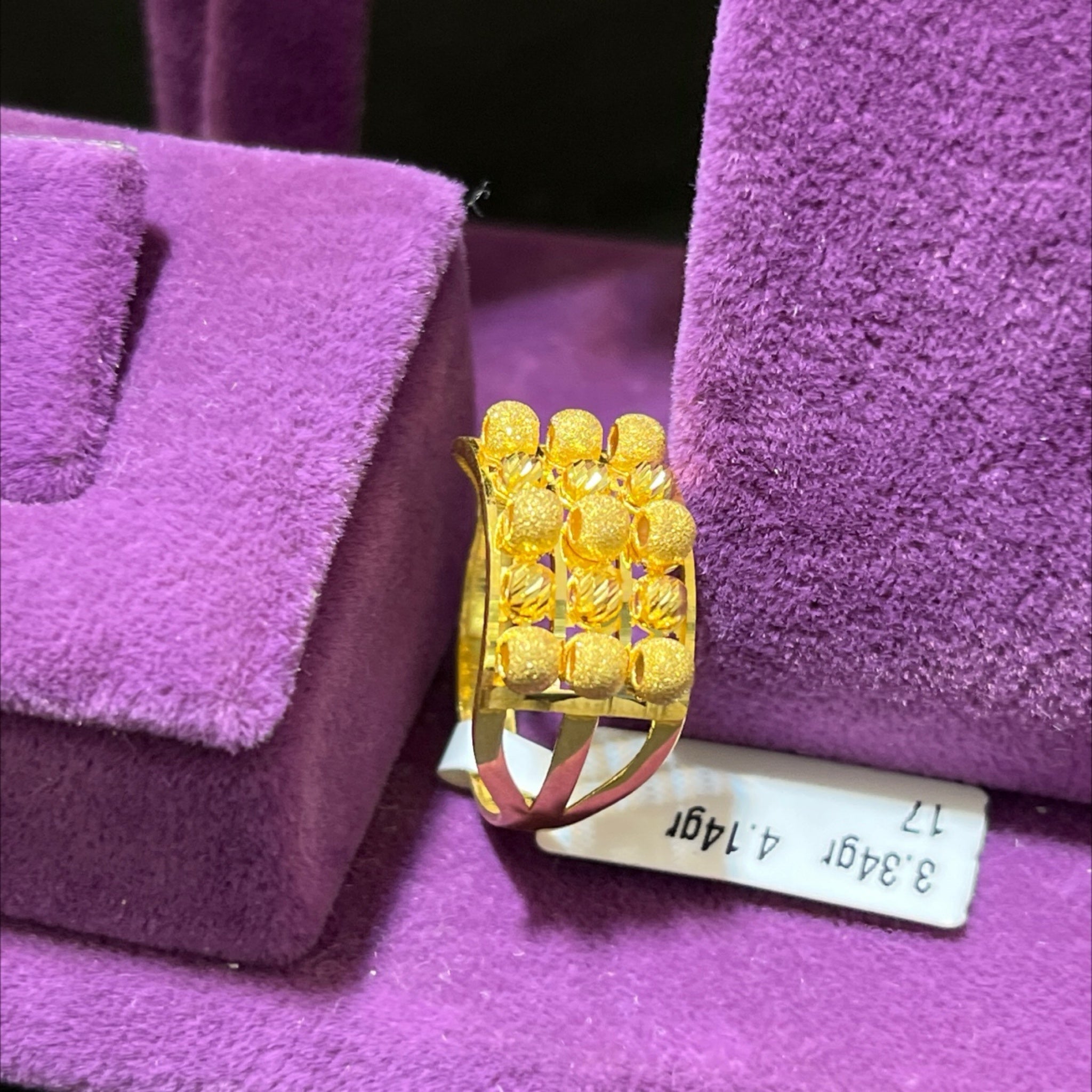 22 Ayar Altın Yüzük Dorikalı Modern Tasarım 3.34gr 17 Numara Hediye - Y01011