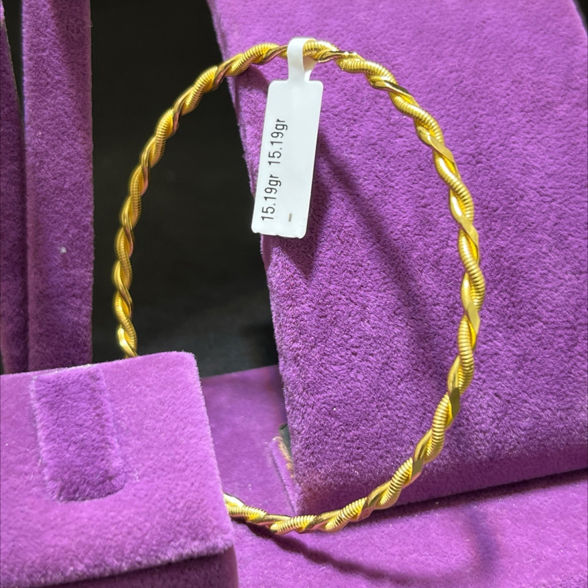 22 Ayar Altın Bilezik Kıvırcık El İşi 15.19gr Kadın - BZ01188