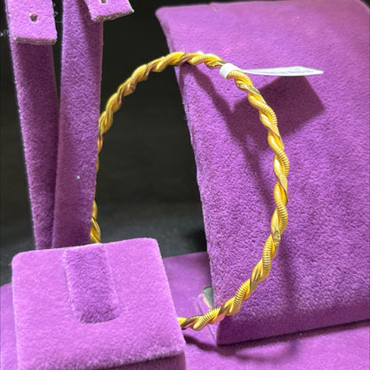 22 Ayar Altın Bilezik Kıvırcık Modern Tasarım 21.24gr Kadın - BZ01187