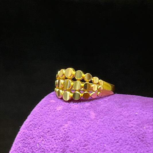 22 Ayar Altın Yüzük Dorikalı Modern Tasarım 3.61gr 17 Numara Kadın - Y01020 - alternatif görsel